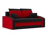 Sofini Sofa Hewlet mit Schlaffunktion! Best Sofa! 2- Sitzer Sofa! (Haiti 17+ Haiti 18)