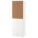 Ikea SMÅSTAD Kleiderschrank 60x42x181 cm Kork weiß / mit 2 Kleiderstangen