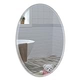 Neue Design Oval Badezimmerspiegel, Badspiegel, Wandspiegel, Spiegel, Schöne Qualität Spiegel für Ihr Bad, Schlafzimmer, Halle oder andere Räume in Ihrem Zuhause - 50cm x40cm