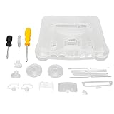Elprico Transparente Kunststoff-Spielschutzhülle, Retro-Videospielkonsolenhülle, Spielkonsolen-Controller-Abdeckung, Schutzhülle für N64