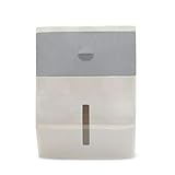ICOBES Schöne Multifunktions-Wandhalterung Toilettenpapier Halter Regal Doppelschicht Roll Papier Tissue Box Aufbewahrungsbox Tray Mit Transparentem Fenster/C