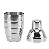 Omabeta Gewinde-Cocktail-Shaker, Mehrzweck-Edelstahl-Bar-Cocktail-Barkeeper-Mixer, leicht zu reinigen, rutschige Kanten, Gute Abdichtung für Zuhause(700ml)
