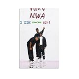 REDLEO Leinwand Druck Poster Ice Cube Dr. Dre Eazy-E Poster Decoration Living Room Bedroom Painting 30 * 50cm Senza Cornice