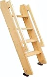 Dachbodetreppe Hochbettleiter 3/4-Sprossen-Leiter mit Allen Einbaumöglichkeiten for Haushalt, Wohnmobil, Loft-Kabine, schräge Leiter, maximale Belastung 330 lbs