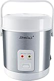 Steba Mini-Reiskocher RK 4 M | 0,9 Liter Volumen | Einfache'Ein-Knopf' Bedienung | Warmhaltefunktion | Antihaftbeschichteter Innentopf | Kontrollampe | Tragegriff | inkl. Reislöffel & Messbecher