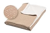 ULLENBOOM ® Babydecke 70x100 cm, Musselin Sand (Made in EU) - Baby Decke Neugeborenen aus Oeko-TEX Baumwolle, ideal als Kinderwagendecke oder Spieldecke