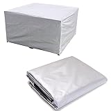 WDNMDY Outdoor-Möbelabdeckungen Terrasse Robuste Tische Stühle Staubschutz 210D-Oxford-Stoff Allzweck-Möbelset wasserdichte Abdeckungen für Gartensofa