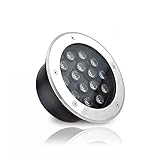 LED Embedded Buried Lampe - Bodenstrahler Außen, AC110~230V LED-Einbaustrahler-Beleuchtung, IP67 Regensicher Und Blitzspannungsfest, Außenlandschaft, Hof, Straße, Gartenleuchte ( Color : RGB , Size :