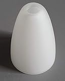 Lampenschirm Schute Ersatzglas Lampenschirm G4 Opalglas weiß matt gerade Ø4,5cm (gerade G4 weiß)