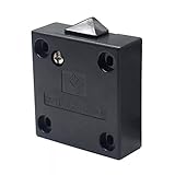 Schrankschalter Truhenschalter 2A 250V Türschalter Türkontaktschalter Schrank Schalter Taster Kontaktschalter für Möbeltür Möbelschalter | schwarz