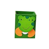 NUOBESTY Büro Frosch Schule Desktop Schreibwaren Organizer Stifthalter Grün Zuhause Bleistift Cartoon Für