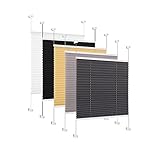 Eurohome Plissee Grau 60x200cm klemmfix ohne Bohren für Fenster und Türen