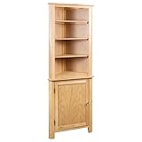 vidaXL Eiche Eckschrank 59x36x180cm Schrank Holzschrank Regal Küche Wohnzimmer