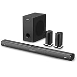 MAJORITY Everest 5.1 Dolby Audio Sound bar | 300W TV Soundbar mit Subwoofer | Bluetooth, HDMI, RCA, Optical Soundbar für tv Geräte | Musik, Flime, Fernsehen | Lautsprecher Soundsystem