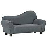 vidaXL Kindersofa Kindersessel Minisofa Kinder Sofa Sessel Kindermöbel Minisessel Kindercouch Softsofa Kinderzimmer Sitzmöbel Grau Stoff