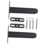 Homoyoyo 2 Sets Bett-Sofa-Beine Schwarze Schminktisch-Hocker Schwarze Möbel Schwarze Metall-Tischbeine Sofa-Couch-Beine Hocker-Stützbeine Kommoden-Beine Möbelbeine Hocker-Beine