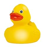 Simba 104013533 - ABC Badeente, 8cm, gelb, Badespaß, Badewannenspielzeug, Wasserente, Bade Ente, Quietscheente, ab 3 Monaten geeignet