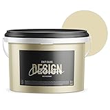 Craft Colors® 5L hochwertige Wandfarbe edelmatt, Kreidefarbe made in Germany, DESIGN Collection No. 127 sand beige