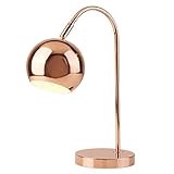 etc-shop Schreib Tisch Lampe Kupfer Wohn Arbeits Zimmer Bogen Leuchte Spot verstellbar