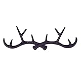GRFIT Wandgarderobe 1pc Hakenregal Wandmontierte dekorative Gusseisen-Hirsch-Geweih-Kleiderbügel-Wandhaken for Mantelhandtuchhutschlüssel Kleiderhaken Wand