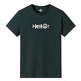 EVSER Herren T-Shirt Großes Kurzarm-T-Shirt Kurzarm-Rundhals-Pärchen-Oberteil Reine Baumwolle Lustiges Druck-T-Shirt Untergröße Kauf nach Schulterbreite