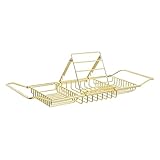 Zerodeko 1 Stück Badewannenregal Badewannenregal Tablett Badewannenbuchhalter Badewannen-Organizer-Tablett Stahlregale Ständer Für Tablet-Tisch Tablett Badewannenhalterung Home