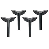 FPVPRO Möbelbeine 8 cm/10 cm/12 cm/15 cm Schrankbeine Bettbeine Sofabeine Metallbeine Badezimmerschrankbeine Tischbeine DIY Schwarze Möbelstützfüße Connection (Size : 15cm)