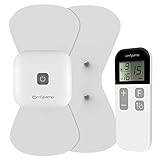 Comfytemp Wireless TENS Gerät, wiederaufladbares TENS Reizstromgerät mit 15 Programme und 16 Intensitätsstufen, tragbar TENS mit Timer zur Schmerzlinderung im Rücken/Schulter/Nacken/Bein, 2 Elektroden