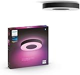 Philips Hue White & Color Ambiance Infuse Deckenleuchte L schwarz 3450lm, dimmbar, 16 Mio. Farben, steuerbar via App, kompatibel mit Amazon Alexa (Echo, Echo Dot)