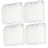 Alipis 4 Stück Schalterabdeckungen Für Außenstecker Universal-Steckdosen-Kabelschutz Wetterfeste Schaltkasten-Sicherheits-Steckdosenabdeckungen Box-Steckdosenschutz Für