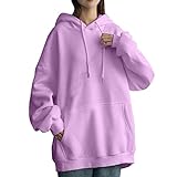 Womens Daily Long Casual Down for Womens Pocket Hooded Sweatshirts Pullover Sleeve Button V Drawstring Hoodies Neck Women's Hoodies Sweatshirts Amerikanische Pullover