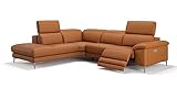 sofanella - Eckcouch Siena Ecksofa Ledersofa Relax