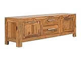 Woodkings® Garderoben-Bank Massivholz Palisander braun Flurmöbel Sitzbank Holzbank Echtholz Flurbank