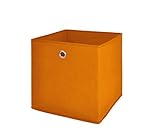 Möbel Akut Faltbox 4er Set in orange, Aufbewahrungsbox für Raumteiler oder Regale
