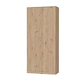 SMARTBett Schrank Kleiderschrank Aktenschrank 100 cm Wildeiche