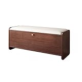 Schuhschrank,Sitztruhe Schuhbank für 8 Paar Schuhe mit Sitzkissen,Schuhkipper Sitzkommode Sitzbank mit Sitzkissen Schuhbank mit 1 Klappen,Ausgestattet mit Einer Sitzgelegenheit. ( Color : Brown , Size