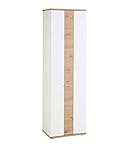 Froschkönig24 Signo Garderobenschrank Schrank Weiß matt/Artisan Eiche Nachbildung