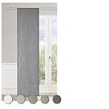 Neutex for you! Beam Schiebevorhang, Gardine, Vorhang, Halbtransparent, 245 x 60 cm (H/B), 474316, Made in Germany, Oeko-Tex Standard 100, grau