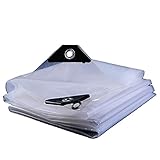 Transparente transparente Abdeckplane, Polyethylen, wetterfeste Pflanzenabdeckung, Outdoor-Schutzplane für Garten, Terrassenmöbel, Pool, Auto, Holz, 2 x 3 m