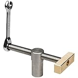 Fxndknjks Holzbearbeitungs-Desktop-Schraubstock, Zapfenkopf, Messing-Schallwand, Desktop-Ratschenverriegelung, Edelstahl-Desktop-Befestigung, 20-Mm-Tischkarte