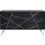 Kare Design Sideboard Gold Vein 6 Schübe, 82x145x45cm