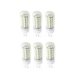 PONNYC Niederspannung 1 2V-LED. Lichtmais-Birne G9 Safe 12-8 0V 6W. Birne - 40W Halogenäquivalent - for Rv. Camper Marine Yacht LKW-6-Pack (Farbe : Kaltes Weiß)