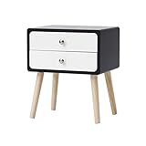 HASMI Nachttisch Nachttisch Schublade Schlafzimmer Kommode Home Möbel Holz Nachttisch Neues Schlafzimmer Nachttische Nordische Einfachheitstil Bedside Table (Color : C, Size : 42x32x50cm)