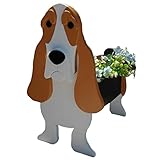NOALED Niedliche Hunde-Pflanzgefäße, Aufbewahrungsbehälter für Garten-Tier-Dekorationspflanzen, modernes dekoratives Blumentopf-Pflanzenbehälter-Gestell