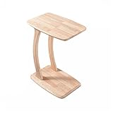 GuiPaiShi Kleine Beistelltische, Sofa-beistelltisch Im Wohnzimmer, C-förmiger Telefontisch Aus Holz, Neben Dem Bett, Tragbarer Arbeitsplatz, Höhe 60 cm(Size:45 * 32 * 60CM,Color:B)