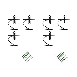 Hatem 6 Pack Metall Regal Wand Flaschen Halter EIN Der Wand - Wand Dekoration Kunst - Inklusive Befestigungs Schrauben und