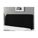 MOFLYS Stretch-Jacquard-Kopfteilbezug, Einfarbiger All-Inclusive-Kopfteil-Staubschutz Für Twin Full Queen King-Bett-Kopfschutzbezug-Grün Ⅰ -120 cm/Schwarz/150Cm