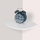 AKOLAFE 2 Ser-Set Eckregal Hängend 25 cm Breit Wandregal Weiß Schwerlaste Schweberegale Dekoratives Wand Regal Wasserdichte Blumenregal für Küche, Schlafzimmer, Wohnzimmer, Arbeitszimmer, Aufbewahrung