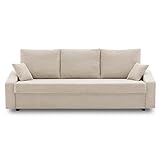 Couch Dorma mit schlaffunktion, einfacher Aufbau, modernes Design, polstermöbel. Schlafcouch zum Wohnzimmer. Widerstandsfähiges, Minimalistisches Design (POSO 100)