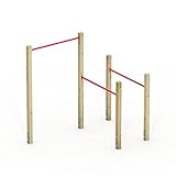 Wickey Fit Base 505 - Outdoor Fitness Gerät, Klettern und Sport für Jugendliche und Erwachsene im Garten mit Klimmzugstange